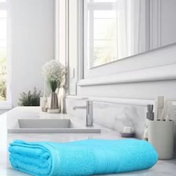 Dollar Blue Cotton 600 GSM Bath Towel-image-62