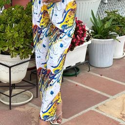 BAESD Women Abstract Printed Straight Palazzos-image-124