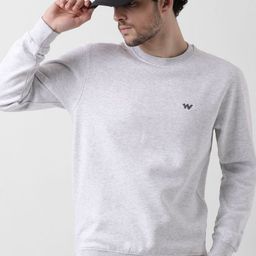 Wildcraft Men Solid Round Neck Cotton Pullover Sweatshirt-picture-33