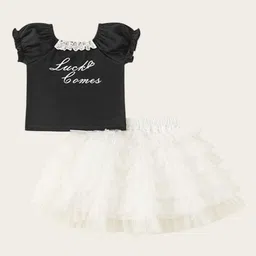 LULU & SKY Girls Tiered Tulle Mini Skirt-image-43