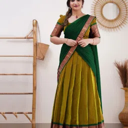 MANMOHITSAREE Ready to Wear Lehenga & Blouse With Dupatta-picture-2