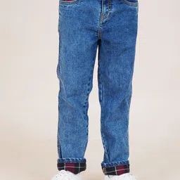 KiddoPanti Boys Jean Straight Fit Heavy Fade Stretchable Jeans-image-29