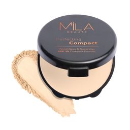 MILA BEAUTE Perfecting Weightless SPF 15 Compact Powder - 16 g -Pure Beige - 202-49