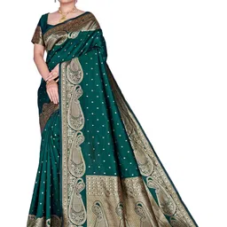 Melok Woven Design Zari Art Silk Banarasi Saree-50
