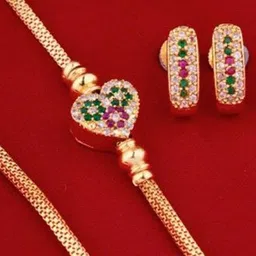 goticreation Gold-Plated Mangalsutra With Earings-19