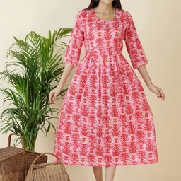Moda Rapido Floral Print Fit & Flare Maxi Dress-image-19