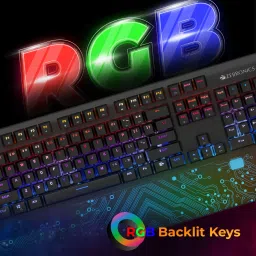ZEBRONICS Zeb-Max Chroma Wireless Standard Gaming Keyboard Compatible with Desktop, Laptop, Mac image 4