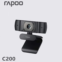 RAPOO C200 720P HD Webcam with Microphone, USB Computer Camera, Dual Noise Reduction Mics, 100° Wide-Angle Lens, Plug & Play, Ideal for Zoom, Skype, Teams, Video Calls, and Conferencing. image 2
