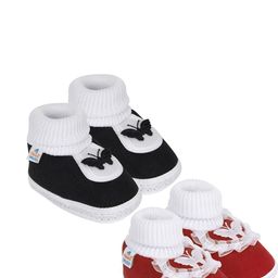NESKA MODA Black Cotton Booties-image-64