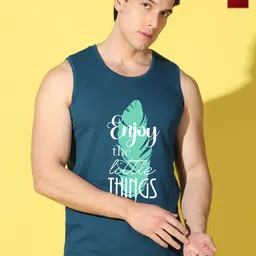 WOOSTRO Pack Of 2 Printed Combed Cotton Gym Vests VWS26(ENJOY PEACOCK)(ALONE MAROON)-image-80