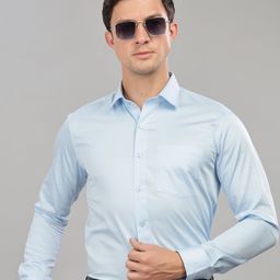 Infinity Trnd Men Comfort Spread Collar Solid Cotton Formal Shirt-image-49