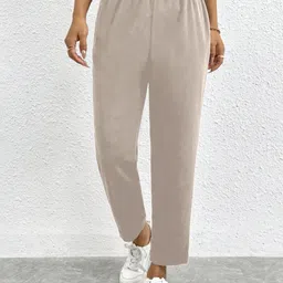 VOGAAN Women Comfort High-Rise Wide Leg Trousers-picture-46