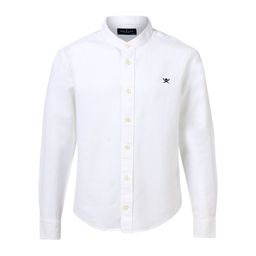 HACKETT LONDON Boys Solid Mandarin Collar Casual Shirt-image-59