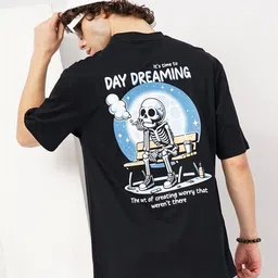 Genoa Men Printed Drop-Shoulder Sleeves T-shirt-picture-12