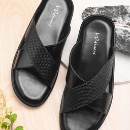 WAINERS Men Leather Comfort Sandals-image-96