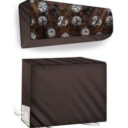 The Furnishing Tree Coffee Brown Plastic Air Conditioner Cover-picture-34