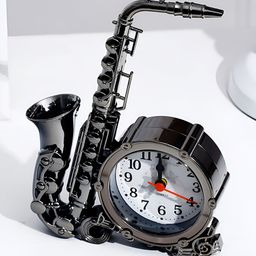 Spiaty Black & White Vintage Alarm Clock-picture-20