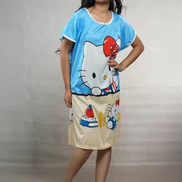 CrossKulture Women Printed Nightdress-picture-48