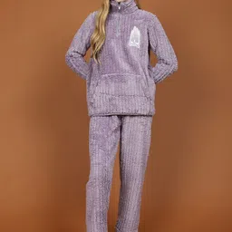 MADAME M SECRET Women Striped Night suit-image-96