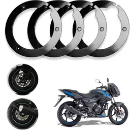 sunriders Bike Wheel Cover 17 Inch For Bajaj Pulsar 150 Black Pack of 4 Pc Wheel Cover For NA NA-picture-11