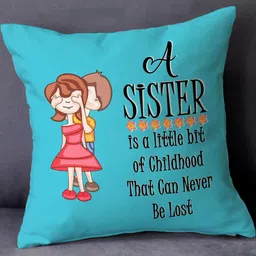 SKYTRENDS Multicoloured & Blue Cartoon Characters Satin Square Cushion Covers-5