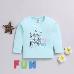 YK X Tinyo Infant Girls Pack of 3 Printed Pure Cotton T-shirts-57