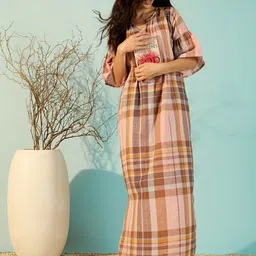 The Kaftan Company Printed Maxi Nightdress-8