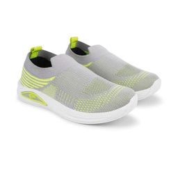 CAFONE Footwear Kids-Unisex Grey Synthetic Casual Shoes-image-4
