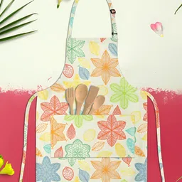 ArtzFolio Yellow & Green Printed Pure Cotton Apron-picture-11
