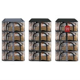Kuber Industries Grey Set of 6 Regular Drawer Organiser Organisers-48