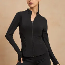 COLOR CAPITAL Women Checked Polyester Crop Sporty Jacket-image-65