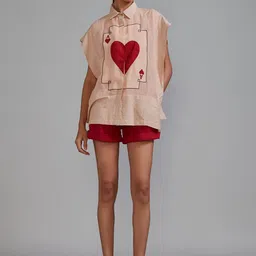 MATI Women High-Rise Denim Shorts-image-66