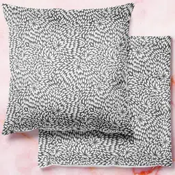 ArtzFolio Multicoloured Set of 2 Velvet Square Cushion Covers-26