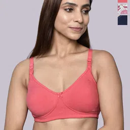 Inner Sense Women Pack of 3 Organic Cotton Antimicrobial Women Feeding Bra-image-87