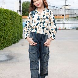 Tiny Girl Abstract Printed Shirt Style Top-picture-21