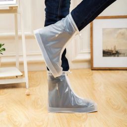 Shoes Cover Waterproof Sand Control Non-Slip Shoes Cover Reusable Rain Silicone white Toes Shoe Cover, Flat Shoe Cover, Boots Shoe Cover-10