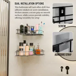 RUBOXA Grey Set of 2 Regular Multi-Utility Organisers image 2