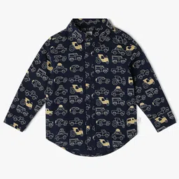 GAP Kids Boys Conversational Printed Pure Cotton Opaque Casual Shirt-image-31