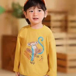YK Kids Graphic Printed Round Neck Cotton T-shirt-image-69