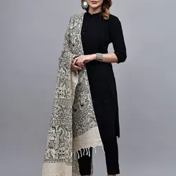 LOOM LEGACY Printed Block Print Khadi Cotton Dupatta image 5