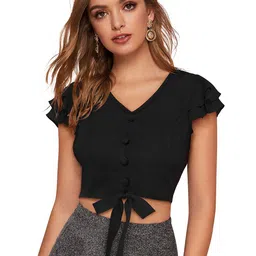 Sitanjali Women V-Neck Short Sleeves Top-picture-18