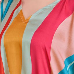 LABEL AARNA Surging waves Soft Satin Kaftan image 5