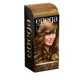 Enega Creme Hair Color With Argan Oil & Green Tea Extract 150 ml - Light Brown 5-image-90