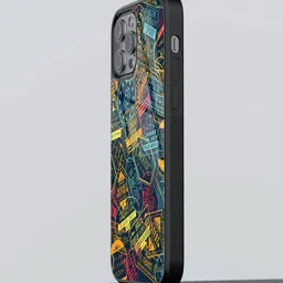 macmerise Abstract Printed iPhone 13 Pro Max Back Case Mobile Accessories-image-36