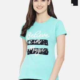 Dreambe Women Pack Of 2 Mickey Mouse Graphic Printed Round Neck Cotton T-shirts-image-62