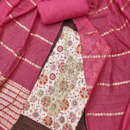 DIVASTRI Printed Unstitched Dress Material-image-94