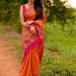 Anouk Woven Design Zari Kanjeevaram Saree-image-92