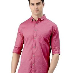 Xjarvis Men Relaxed Slim Fit Solid Casual Shirt-image-93