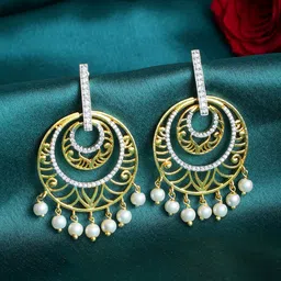 Voylla Paisley Shaped Chandbalis Earrings-54