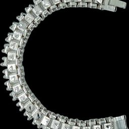 Dynamic Retail Global Men Stainless Steel Silver-Plated Link Bracelet-image-55